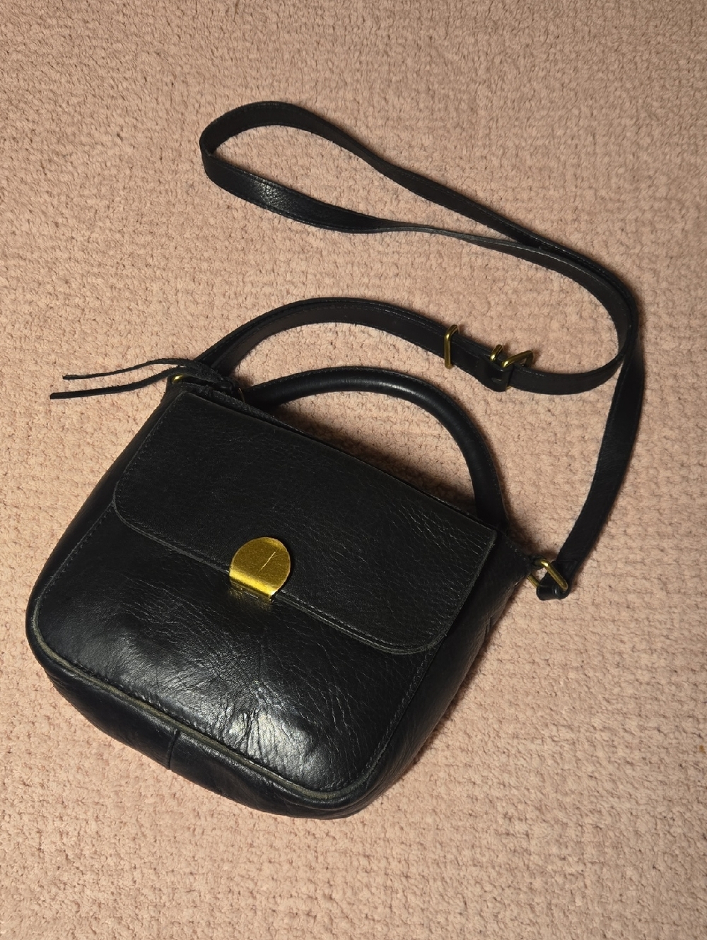 Madewell The Mini Abroad Leather Crossbody Bag